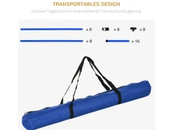 PawHut Agility Hürdenset Slalom Stangen