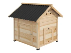 PawHut Entenstall aus Holz mit Kippdach Doppeltür 78 x 90 x 92 cm