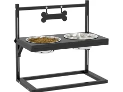 PawHut Katzenbedarf^Erhöhtes Futterstation mit 0,9L Futterschale