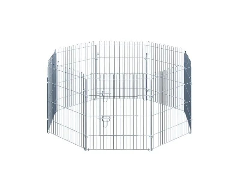 PawHut Kleintierbedarf^Freilaufgehege Laufstall für Tiere 8-Teilig