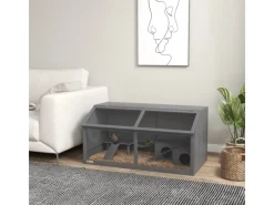 PawHut Leitern|Kleintierbedarf^Hamsterkäfig 100cm mit Hängebrücke Leitern