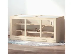 PawHut Kleintierbedarf^Hamsterkäfig mit Treppen