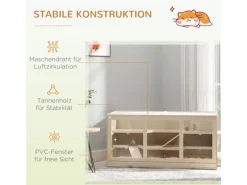 PawHut Kleintierbedarf^Hamsterkäfig mit Treppen