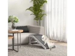 PawHut Haustierrampe mit Rutschfestem Teppich 125 x 40 x 35,5cm