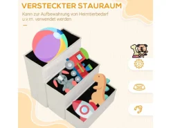 PawHut Hundebedarf^Haustiertreppe 3 Stufen mit Stauraum