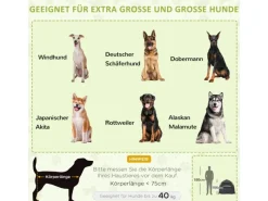 PawHut Hundebedarf^Haustierzelt Polyester Dunkelgrau 120L x 120B x 106H cm