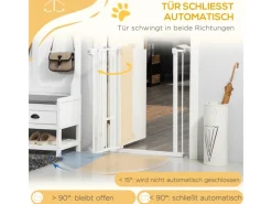 PawHut Hundebedarf^Hunde Türschutzgitter mit Schließautomatik