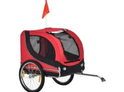 PawHut Kleintierbedarf^Hundeanhänger Hunde Fahrrad Anhänger