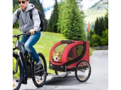 PawHut Kleintierbedarf^Hundeanhänger Hunde Fahrrad Anhänger
