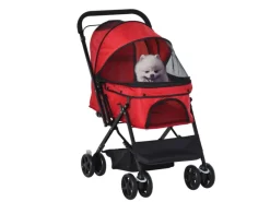 PawHut Kleintierbedarf^Hundebuggy für Kleine Hunde und Katzen Klappbar
