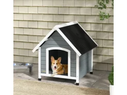 PawHut Hundehütte mit Herausnehmbarem Boden 75 x 88 x 82 cm