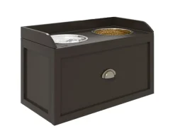 PawHut Aufbewahrung|Katzenbedarf^Hundenapf 2 x 2L Futternapf Erhöht mit Schublade