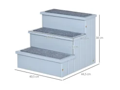 PawHut Hundebedarf^Hundetreppe 3 Stufen Einstiegshilfe