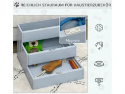 PawHut Hundebedarf^Hundetreppe 3 Stufen Einstiegshilfe