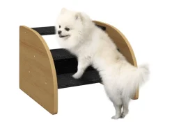PawHut Sofas^Hundetreppe 3 Stufen mit Seitenwand