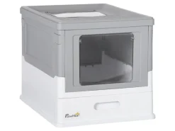 PawHut Katzenbedarf^Katzenklo mit Bodenschale
