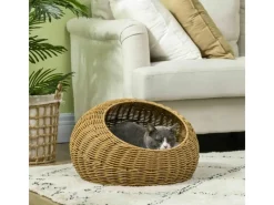 PawHut Katzenkorb mit Kissen Katzenhöhle