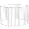 PawHut Kleintierbedarf^Welpenauslauf Klappbar 90 cm Hoch mit 8 Platten Tür
