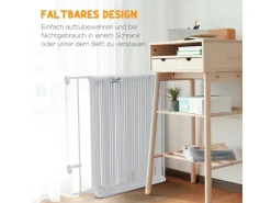 PawHut Kleintierbedarf^Welpenauslauf Klappbar 90 cm Hoch mit 8 Platten Tür