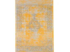 Bordüren^Pergamon Designer Teppich Passion Vintage Bordüre Safran Gelb 140x200cm