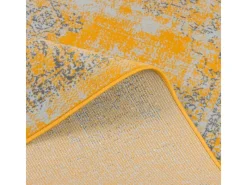 Bordüren^Pergamon Designer Teppich Passion Vintage Bordüre Safran Gelb 80x150cm