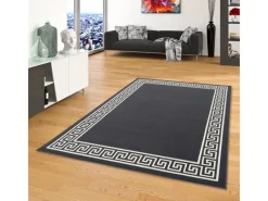 Pergamon Teppich Trendline Römisch Bordüre Anthrazit 185x270cm