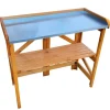 Promadino Pflanztisch klappbar mit verzinkter Arbeitsfläche 45 cm x 97 cm x 88 cm