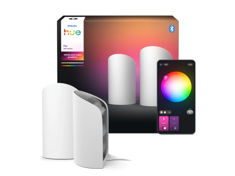 Philips Hue TV-Wände^LED-Wallwasher Play CCT 15,7 cm x 9,1 cm Doppelpack