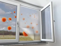 Pollenschutznetz Fenster Anthrazit 130 x 150 cm