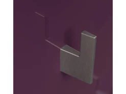 Posseik Garderobe Elite 4 Haken und Hutablage 45 cm x 160 cm Brombeer