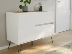 Posseik Sideboard Industrial S 2 Schubladen 1 Tür 100 cm Top