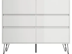 Posseik Sideboard Industrial M 6 Schubladen 120 cm Top