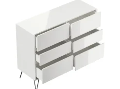 Posseik Sideboards^Sideboard Industrial M 6 Schubladen 120 cm