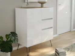 Posseik Möbelserien^Sideboard Industrial K 3 Schubladen 1 Tür 80 cm Top