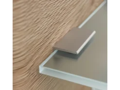 Posseik Möbelserien^Wandregal Elite 4 Glasablagen 52 cm x 60 cm Eiche