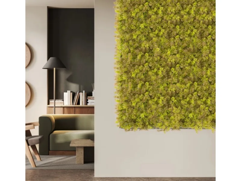 Primaflor Kunstpflanzen^Kunsthecke Moos Braun 50x50cm