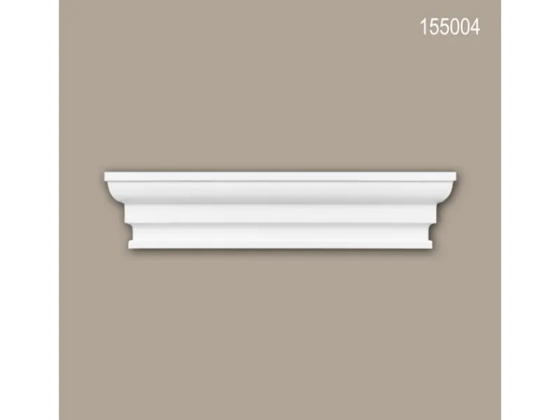 Zierprofile^PROFHOME 155004 Byblos Regalfront Zierelement Stuckdekor, 23,1 cm x 5,0 cm x 4,3 cm Weiß