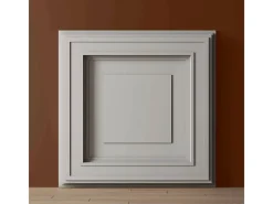 PROFHOME 159820 3D Wandpaneel Wandvertäfelung Deckenplatte 0,25 m2 50 cm x 4,2 cm x 50 cm Weiß