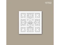 Deckenplatten^PROFHOME 157502 Deckenplatte Wandvertäfelung Deckenelement 14,7 x 14,7 cm 14,7 cm x 14,7 cm x 3,3 cm Weiß