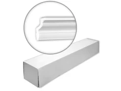 Zierprofile^PROFHOME 150171 Eckleisten 1 Karton Set mit 36 Zierleisten 72 m Weiß