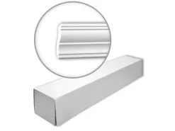 PROFHOME 150288 Eckleisten 1 Karton Set mit 15 Zierleisten 30 m Weiß