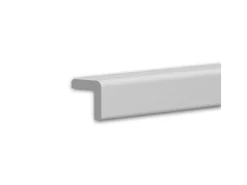 PROFHOME 650238 Kantenschutz-Profil Zierleiste Stuckleiste 2 m 200 cm x 3 cm x 3 cm Weiß