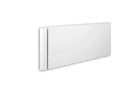 PROFHOME 403131 Stirnelement Außenstuck Zierelement Fassaden Element 3 cm x 3 cm x 24,4 cm Weiß