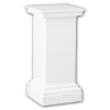 Vasen^PROFHOME 114001 Vollsäulen Postament Säule Zierelement dekoratives Element 65 cm x 31,8 cm x 31,8 cm Weiß
