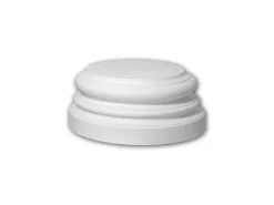 PROFHOME 413201 Vollsäulen Sockel Fassadenstuck Säule Fassaden Element 41,4 cm x 41,4 cm x 17 cm Weiß