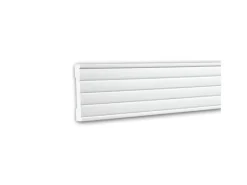 Zierprofile^PROFHOME 151316 Wand- und Friesleiste Stuckleiste Zierleiste Wandleiste 2 m 200 cm x 1,8 cm x 9 cm Weiß