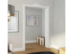 Zierprofile^PROFHOME 151310 Wand- und Friesleiste Stuckleiste Zierleiste Wandleiste 2 m 200 cm x 1,9 cm x 9,6 cm Weiß