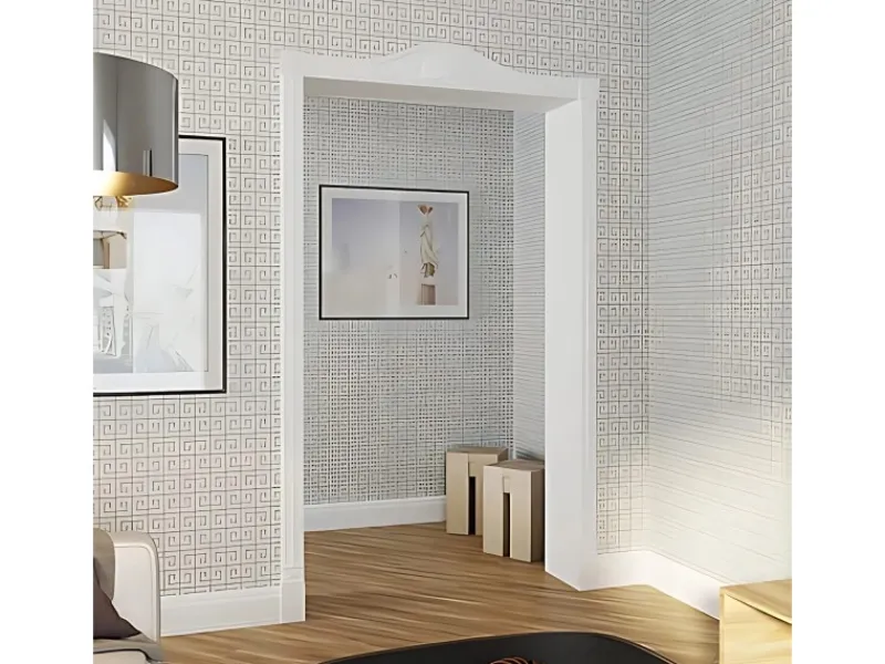 Zierprofile^PROFHOME 151310 Wand- und Friesleiste Stuckleiste Zierleiste Wandleiste 2 m 200 cm x 1,9 cm x 9,6 cm Weiß