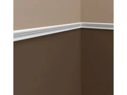 Zierprofile^PROFHOME 151346 Wand- und Friesleiste Stuckleiste Zierleiste Wandleiste 2 m 200 cm x 1,6 cm x 3,4 cm Weiß