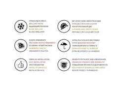 Deckenplatten^PROFHOME 159820-Box 3D Wandpaneele 1 Karton Set mit 3 Paneelen 0,75 m2 Weiß